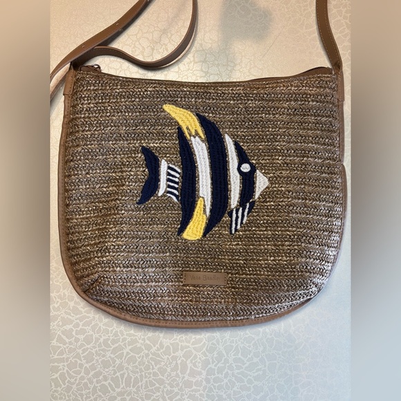 Vera Bradley | Angel Fish, straw crossbody handbag - Picture 3 of 16